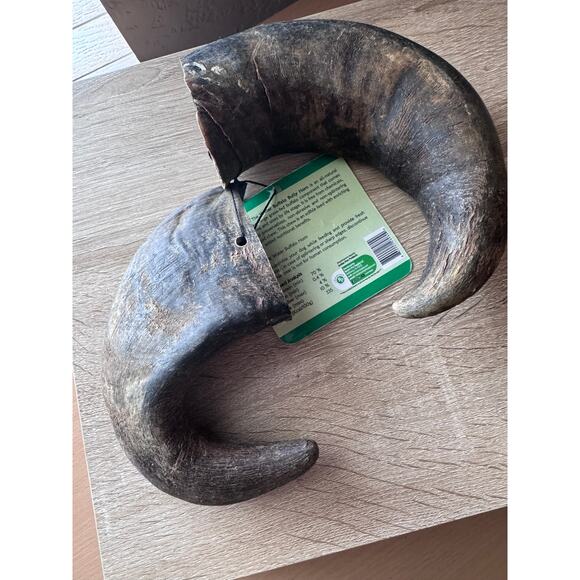 Rozie's Naturals Water Buffalo Bully Horn Dog Chew Toy - All Natural - NEW - Picture 3 of 6